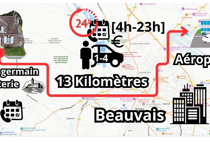 Hébergement de vacances Calme Et Accueillante 13 Kmtrs Aéroport, Parking Gratuit, Navette Gare Ou Aéroport *